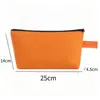 Bolsa de lona transfronteriza con asa para colgar, bolsa creativa en blanco con cremallera para guardar papelería, estuche para lápices, bolsa de cosméticos, personalizable con logo