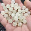 Cuentas redondas de piedra lunar, cuentas sueltas de jade, jade de cuarcita azul-blanco, pulsera, collar, accesorios para joyería, cuentas de jade hechas a mano
