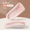 Palmilhas Aumentadoras de Altura Meio Tamanho para Botas Martin, Palmilhas Invisíveis Aumentadoras de Altura de Salto, Palmilhas Quentes Forradas com Lã para Inverno