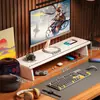 Soporte para computadora de escritorio, soporte para laptop, base para monitor de estación de trabajo, marco de soporte, estante de almacenamiento de escritorio