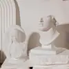 Escultura de yeso romana juvenil incompleta estilo artístico de nicho decoración de escritorio de alta calidad para el hogar