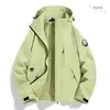 Chaqueta funcional exterior del mismo estilo de Luotuo para mujer, chaqueta de plumón tres en uno, chaqueta de montañismo a prueba de viento e impermeable para otoño e invierno para hombre