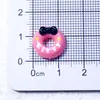 Accesorios de Arte de Uñas de Dibujos Animados de Rosquilla con Lazo de Gatito Color Macarrón Accesorios de Uñas Portátiles Funda para Teléfono Móvil Accesorios de Bricolaje