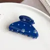 Grampo de garra de pata de gato cor jeans azul tamanho grande para coque na nuca grampo bico de pato de alta qualidade para semi-preso grampo tubarão