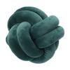 Almofada Nórdica com Pom-Pom e Corda de Elastano Dupla Torção Bola Amarrada Veludo Tecido Almofada Nó Almofada Decorativa Celebridade da Internet