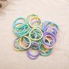 Bebê infantil elástico corda de cabelo anel cor polegar anel fio anel de cabelo cabeça de nylon corda sem costura anel de cabelo Fábrica atacado
