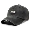 Gorra de Béisbol Vintage Lavada Transfronteriza con Bordado, Efecto Adelgazante para el Rostro, Sombrero para el Sol, Gorra de Béisbol Bordada Versátil Casual Estilo Coreano