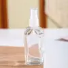 Frasco de Vidro Transparente para Óleo Essencial Vidro Quadrado 10-100ml Frasco com Conta-Gotas Frasco Cosmético Portátil Sub-Frasco Frasco de Amostra