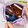 Bolsa de Lápices Creativa de Doble Capa con Cremallera para Estudiantes de Secundaria Bolsa de Papelería Simple Portátil Capacidad Estudiantil Bolsa Grande para Lápices de Examen Venta al por Mayor