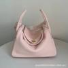 Edición Fija Alta Capa Superior Piel de Vaca Mini Bolso Lindi Bolso de Cuero Genuino para Mujer Bolso de Médico Hebilla Avanzada Bolso de Hombro Cruzado Bolso Pequeño
