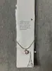 Novo Pingente de Colar Estilo Chanel com Coração de Pêssego em Resina, Luxo Leve, Colar Simples e Elegante para Clavícula, Presente, Direto do Fabricante