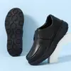 Zapatos de enfermera para mujer de nuevo estilo, adecuados para todas las estaciones, con suelas gruesas, cierre de velcro, suelas suaves, ligeros, transpirables, cómodos para el trabajo, zapatos médicos blancos