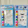 Juego de Pintura Educativo DIY Hecho a Mano para Niños Kuromi Melody Perro Canela Pincel de Acuarela Papelería Premios