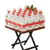 Mesa Plegable, Mesa Pequeña Portátil para Apartamentos de Alquiler, Mesa de Comedor para el Hogar, Mesa Cuadrada, Mesa Pequeña para Montar Puestos
