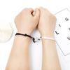 Pulsera de pareja magnética de amor de nueva aleación europea y americana transfronteriza, un par de pulseras para hombre y mujer, joyería al por mayor