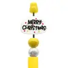 Venta Caliente Dibujos Animados Papá Noel Pegamento Suave de PVC Bolígrafo Cuentas DIY Creativo Árbol de Navidad Cuentas Cuentas de Enfoque Accesorios al por Mayor