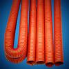 Tubo de ventilación de silicona roja resistente a altas temperaturas, con alambre de acero y tela de fibra de vidrio, tubo de aire telescópico ignífugo resistente a altas temperaturas.