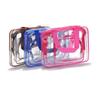 Bolsa de Aseo Transparente de PVC Ecológica Bolsa de Cosméticos Transparente Impermeable Almacenamiento Aseo Viaje Bolsa de Almacenamiento Diseño Logotipo Impreso
