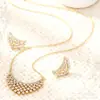 Collar Ajustable Cdd Luna Conjunto de Producto Nuevo Transfronterizo Europeo y Americano Material de Cobre Incrustado con Circonio Diseño de Moda Personalizado Fuente
