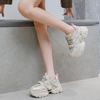 Zapatos de Caminar con Masajeador de Pies de Vibración e Impulso Magnético Multifuncionales para Mujer 2026 Otoño Más Vendidos Suela Gruesa Cuero Genuino Zapatos Tipo Papá