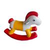 Cavalo de Balanço Inflável Grande, Equipamento de Diversão Antiderrapante e Resistente ao Desgaste para Exterior, Fabricante de Equipamento de Instalação Rápida para Atividades de Jardim de Infância