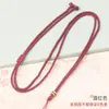 Cordón Plano de Nudo de 2 mm para Manualidades, Cera de Abeja de Cristal, Jade Hetian, Cordón para Joyería, Cordón con Colgante de Brújula Dorada Versátil para Manualidades