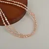 Perlas de Agua Dulce Naturales Moradas de 3-4 mm, Doble Cara, Accesorios para Joyería Semi-Terminados, Collar Hecho a Mano DIY, Perlas Sueltas