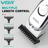 Aparador de Pelos VGR Máquina de Cortar Cabelo Profissional Sem Fio Máquina de Cortar Cabelo Elétrica Máquina de Corte Zero Aparador para Homens V-071