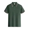 Playeras polo bordadas personalizadas con cuello, ropa de trabajo de verano de manga corta, uniformes de equipo corporativo, venta al por mayor del fabricante