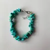 Collar de Piedra Natural Cristalina de Colores Transfronterizo Collar de Primavera y Verano Caliente Viento de Playa de Mar Salado Outlet de Fábrica