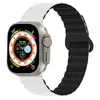 Corrente de cor contrastante segunda geração magnética Apple pulseira de silicone adequada para iwatch8 fivela de fecho magnético loop esportivo