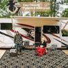 Equipamento Personalizado Estilo Camping Tapete para RV Tubo de PP Trançado Anti-Envelhecimento e à Prova de Umidade Tapete de Carpete Externo para Jardim Pátio Gramado