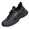 Nuevos Zapatos de Senderismo para Hombre, Zapatos Casuales de Malla para Exteriores, Zapatos Transpirables para Caminar, Zapatos Casuales Versátiles, Slip-On con Suela Suave Tipo Zapatos de Papá