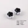 Serie Blanco y Negro Moño Corazón Estrella de Cinco Puntas Cuentas Perforadas Cuerda para el Cabello Pulsera Cadena de Teléfono Móvil Accesorios de Joyería Hecho a Mano