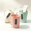 Tazas creativas para cepillos de dientes de pareja, porta cepillos de dientes para dormitorios de estudiantes, tazas antideslizantes para cepillos de dientes para uso doméstico, tazas lindas para cepillos de dientes, tazas para cepillos de dientes infantiles