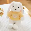 Muñeco de Conejo de Peluche Suave Lindo Orejas Largas Bufanda Suéter Conejito Muñeca Infantil