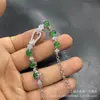 Pulseira Quadrada Estilo Francês com Fivela de Ferradura de Zircônia, Pulseira Fashion de Luxo Leve de Alta Qualidade, Joia de Design Versátil Exquisita e de Nicho