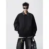 Chaqueta de Retazos Cuadros Estilo Retro Americano Transfronteriza Falsa de Dos Piezas para Hombre Primavera Nueva Holgada Casual Cuello Solapa Chaqueta Administrativa