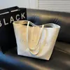 Bolsa de Lona Atacado para Mulheres Estilo Coreano Fashion Versátil Simples Bolsa de Ombro Grande Capacidade Bolsa de Compras Bolsa Tote para Trabalho e Deslocamento