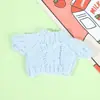Ropa para muñeca de 10 cm, camiseta de manga corta, chaleco para muñeca, colección de atuendos para muñeca Labubu de 17 cm