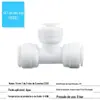 Conector rápido para purificador de água 2 pontos 3 pontos conversão máquina de água pura conexões de tubo de água conector rápido roscado atacado válvula de esfera de três vias