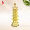 Cobre Puro Latón Pequeños Objetos de Cobre Torre Wenchang Llavero Colgante Torre Leifeng Pagoda de Nueve Pisos Accesorios Joyería Regalos Venta al por Mayor