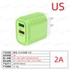 Cabezal de carga de 120 W para carga ultrarrápida, conector de carga USB doble para teléfono móvil.