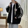 Nueva Sudadera con Capucha para Hombre de Primavera y Otoño, Suelta Casual Versátil Chaqueta Superior de Manga Larga Marca de Moda Sudadera Cardigan