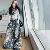 Conjunto de Primavera e Outono para Meninas 2025 Nova Moda Estilo Coreano Camiseta com Desenho e Calça de Cinco Estrelas para Crianças Maiores