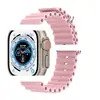 Para Apple Watch 8 Ultra Watch Pulseira de Silicone Marinha Pulseira Oficial Apple com Fivela Dupla Disponível