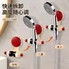 Soporte para Cabezal de Ducha Ventosa Soporte de Ducha Herramienta de Fijación para Baño en Casa Soporte Ajustable Sin Taladro