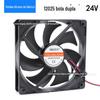 Novo ventilador de resfriamento DC12025 silencioso 5V12V24V rolamento de esferas cooler a ar aquecedor ventilador industrial