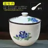Tarro de Cerámica de Gran Capacidad para Manteca con Tapa, Tarro para Sal, Tarro para Condimento de Aceite de Chile Resistente a Altas Temperaturas, Almacenamiento de Olla para Estofado para el Hogar en la Cocina