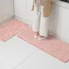 Alfombrilla de baño, Alfombrilla antideslizante para entrada de baño, Alfombrilla de secado rápido y resistente a las manchas para inodoro, Alfombra de cocina de franela con relieve
